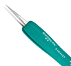 Excelta Two Star Ergonomic Utility Tweezers 3-SA-PI-ET - Stainless Steel Straight Very Fine Point Tip - 5 1/4 in Length - EXCELTA 3-SA-PI-ET - R. S. Hughes Company, Inc.