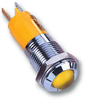 Led Panel Mount Indicator, Satin Chrome Bezel, Yellow, 14 Mm, 24 V, 17 Ma, 1 Cd, Ip67 Rohs Compliant Cml Innovative Technologies - 23M8493 - Newark, An Avnet Company