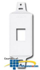 Siemon Designer Mounting Frame - 1 MAX Module - MX-D1-02 - TelephoneStuff.com