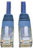 Premium Cat5/5e/6 Gigabit Molded Patch Cable, 24 AWG, 550 MHz/1 Gbps (RJ45 M/M), Blue, 10 ft. -- N200-010-BL