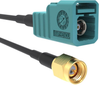 Cable Assy, Fakra Jack-Sma Plug, 12; Coaxial Cable Type Amphenol Rf - 80AJ9572 - Newark, An Avnet Company
