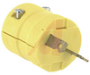 Electrical Plug; 20 A; 250 V; Yellow; 0.220 to 0.660 in.; Nylon; Brass; Steel - 70116132 - Allied Electronics, Inc.