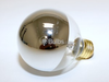 25 Watt, 120 Volt G25 Half-Chrome Globe Bulb - A03155 - bulbs.com