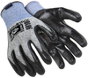 Hexarmor 9000 Black/Blue/Gray 7 HPPE/Superfabric Cut-Resistant Gloves - ANSI 5, EN 388 5 Cut Resistance - Nitrile Palm Only Coating - 9010 SZ 7 - 9010 SZ 7 - R. S. Hughes Company, Inc.