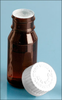 Amber PET Bottles w/ Self-Healing Orifice Reducers -- 7600-01B