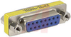 connector,d-subminiature,mini gender changer,15 socket cont to 15 socket cont - 70081420 - Allied Electronics, Inc.
