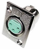 Switchcraft 3 pin panel(f) XLR - CA-D3F - Visual Sound, Inc.