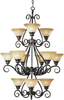 Large Chandeliers-Glass Shade - 85641 - Light Center (The)
