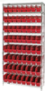 Open Wire Shelving, 9Shelves, 64Bin, Red; Shelving Unit Type Quantum Storage - 44AC8569 - Newark, An Avnet Company