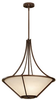 Light Uplight Chandelier - F2673/3HTBZ - Murray Feiss Lighting