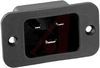 Inlet; Screw-On; 250 VAC; 16 A; gt 10 Megohms @ 500 VDC; 2 kV @ 50 Hz; Black - 70080831 - Allied Electronics, Inc.