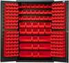 Bin Cabinet, 14 Gauge Steel, 171Bin, Red; No. Of Bins Quantum Storage - 44AC6970 - Newark, An Avnet Company