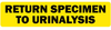 Return Specimen to Urinalysis Medical Labels Fluorescent Yellow - LVMUC-1 - LabelValue