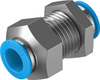 Push-in bulkhead connector -- QSS-12-F - Image