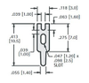 Slotted Type THM Test Point - 4951 - Keystone Electronics Corp.