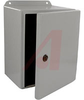 Enclosure;NEMA12,13,4;Steel;SingleDoor;Gray;1/4TurnLatch;Incl.Panel;10x8x6in - 70166768 - Allied Electronics, Inc.