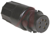 Connector; #20; Solder Cup; 6; Socket; Gold over Nickel; 0.365 in.; 600 V - 70025477 - Allied Electronics, Inc.