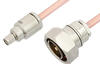 SMA Male to 7/16 DIN Male Cable 48 Inch Length Using RG401 Coax - PE36167-48 - Pasternack