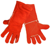 Global Glove Red Large Split Kevlar/Leather Welding Glove - Wing Thumb - 1200E LG -- 1200E LG