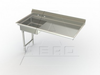 USDL Series, Stainless Steel NSF Listed Undercounter Dishtable - 3USD-L-48 - AERO Manufacturing Company