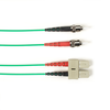 4m (13.1ft) STSC GN OM1 MM Fiber Patch Cable INDR Zip OFNR - FOCMR62-004M-STSC-GN - Black Box