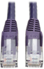 Premium Cat6 Gigabit Snagless Molded UTP Patch Cable, 24 AWG, 550 MHz/1 Gbps (RJ45 M/M), Purple, 50 ft. -- N201-050-PU