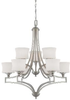 1P-7211-9-SN Mid. Chandeliers-Glass Up - 365086 - Capital Lighting, Inc.
