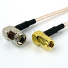 RA SMA Male (Plug) to RA SMC Plug (Male) Cable M17/113-RG316 Coax Up To 3 GHz, 1.35 VSWR in 12 Inch - FMC0428316-12 - Fairview Microwave Inc.