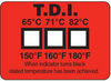 Non-Reversible Temperature Label for use in Dishwashers -- TL-TI Non-Reversible Temperature Labels