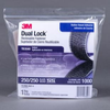 3M Dual Lock TB3540 Black Hook & Loop Tape - Mushroom Hook with 250 stems/in Stem Count - 1 in Width x 10 ft Length - 07800 - 051111-07800 - R. S. Hughes Company, Inc.