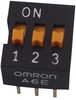 Dip Switch, 3Pos, Spst, Raised; No. Of Circuits Omron Electronic Components - 71Y6095 - Newark, An Avnet Company