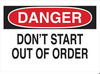 Machine & Operational Sign - 22971 - Brady Corporation