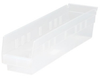 17 7/8 x 4 1/8 x 4 clear shelf bin -- 53942 - Image