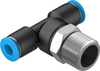 Push-in T-fitting - QST-3/8-6 - Festo Corporation