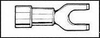 Terminal, Spade/fork, #6, Crimp, Blue; Product Range Hoffman Products - 84F272 - Newark, An Avnet Company