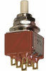 Switch, PNL-MNT, Pushbutton, DPDT, ON-MOM., Snap Action MOM. W/Solder TerminalS - 70128342 - Allied Electronics, Inc.
