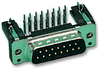 Standard D Sub Connector, Snap In, Ground Contact, Da, Plug, 15, Metal Body, Solder Rohs Compliant Harting - 98K4655 - Newark, An Avnet Company