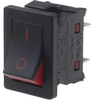 Rocker Sw, Spst, 10A/250V, Blk/red, Panl Rohs Compliant Multicomp Pro - 74AH0829 - Newark, An Avnet Company