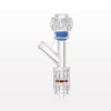 Hemostasis Valve Y Connector, Rotating Male Luer Lock, Female Luer Lock Sideport -- 97380 - Image