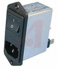 SINGLE PHASE IEC-INLET 2 A COMPACT PEM,WITH FUSES FAST ON - 70027917 - Allied Electronics, Inc.