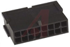 Soft Shell Housing; Nylon; Black; 0.118in.; Free Hanging; Plug; 16; UL 94V-0 - 70082762 - Allied Electronics, Inc.