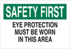 Eye Protection Sign - 85049 - Brady Corporation
