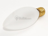 40 Watt, 130 Volt SHORT, Frosted Blunt Tip Decorative Bulb - B401140 - bulbs.com