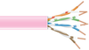 1000ft Spool Pink CAT6 550MHz Stranded Bulk Cable Unshielded PVC -- EVNSL0646A-1000 - Image