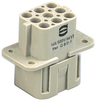 Rectangular Insert, Receptacle, Q 8/0, 8+ Ground; Product Range Harting - 04C8082 - Newark, An Avnet Company