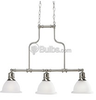 Three-Light Reversible Linear Chandelier Fixture - P4282-09 - bulbs.com