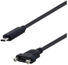 USB 2.0 Type C panel mount to Type C male 2M -- MUS3A00043-2M