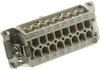 Rectangular Han Insert, Receptacle, 16 Position Screw; Product Range Harting - 91B0370 - Newark, An Avnet Company