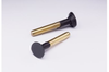 3M 45073 Medium Black PSA Disc Pad - 3/4 in Diameter - 1/4 in Shank Thread Attachment - 051144-45073 - R. S. Hughes Company, Inc.