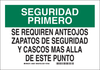 Brady B-401 Plastic Rectangle White Personal Protection Equipment (PPE) Sign - 14 in Width x 10 in Height - Language Spanish - 39037 - 754473-39037 - R. S. Hughes Company, Inc.